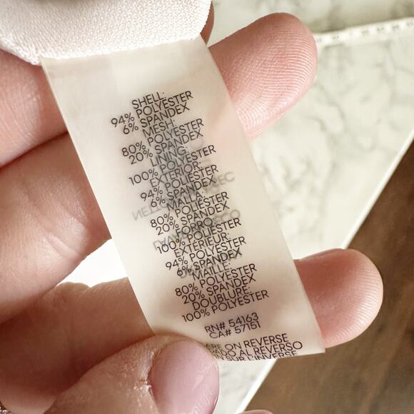 Calvin Klein Illusion Fit n Flare Sleeveless Blush Dress Women's Size 16P - Picture 10 of 13